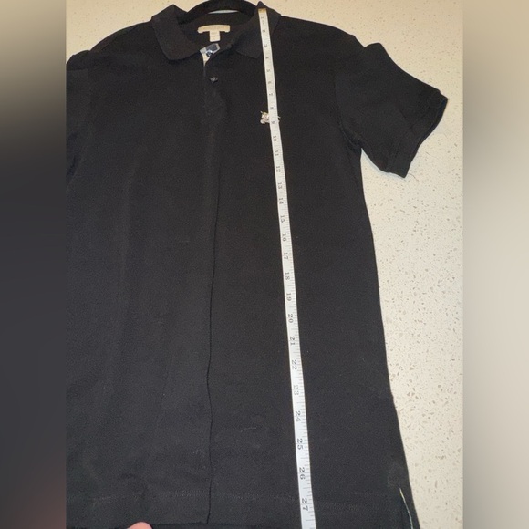 Burberry Brit Men’s Small Solid Black Polo Logo Shirt - Picture 10 of 10